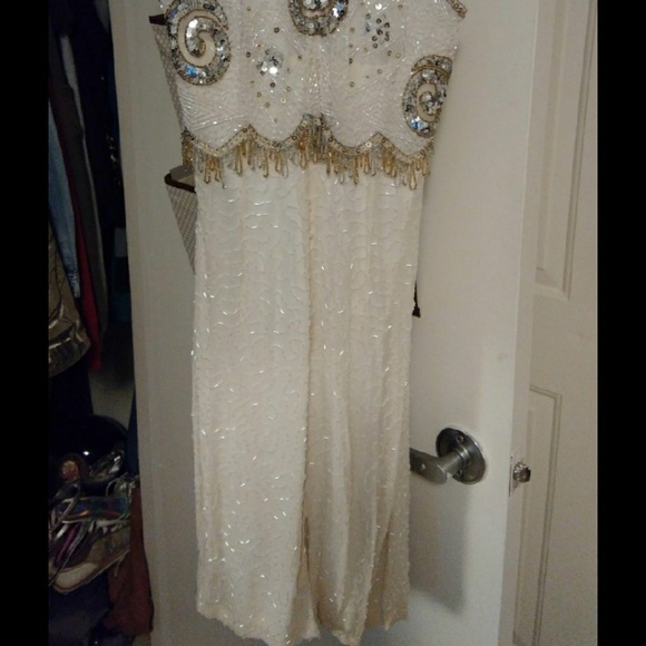 Stunning Nite Line Silk Beaded Dress - Picture 5 of 8